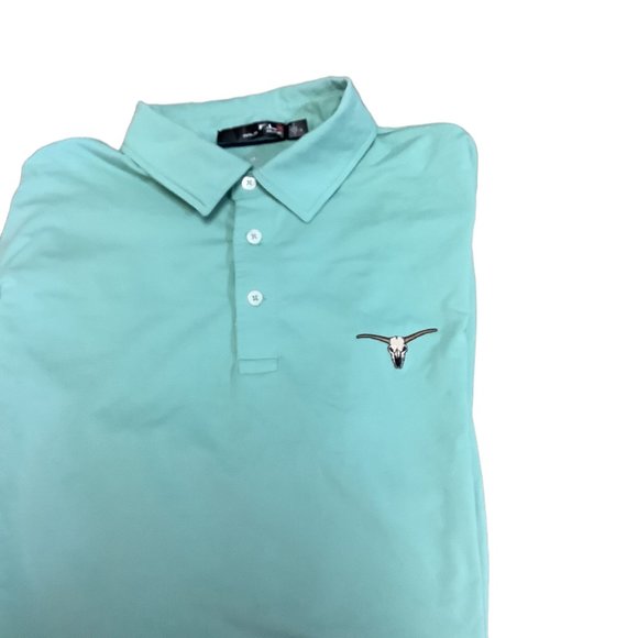 RALPH LAUREN Green Collared Short Sleeve Athletic/Golf Shirt-Size Large - Picture 4 of 7